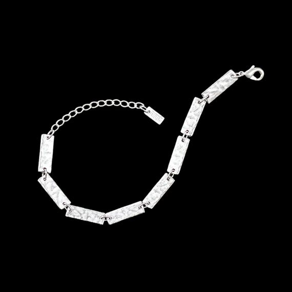 Ebb and Flow Bracelet North Sea Amrum matt silver plated