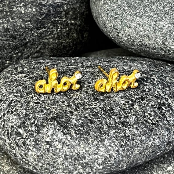 Ebb and Flow stud earrings ahoy 22K gold plated - Earrings by ebbe und flut®