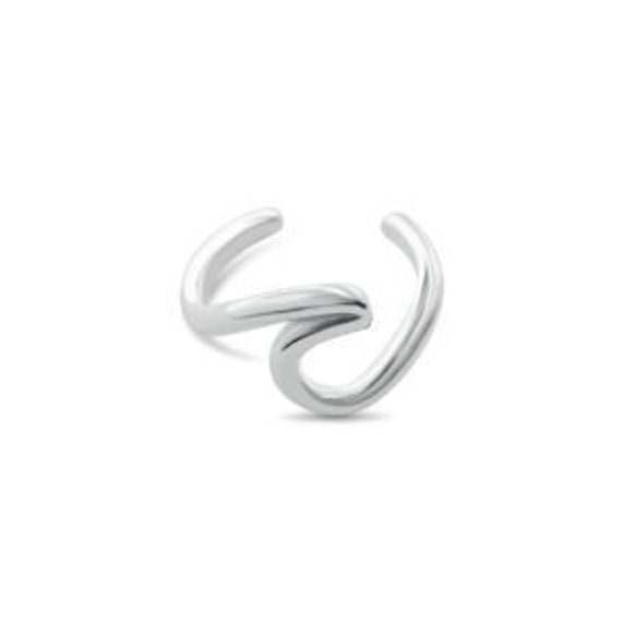 Ebb and Flow Earcuff Wave - 925 Sterling Silver - Ear Cuff Wave North Sea ebbe und flut®