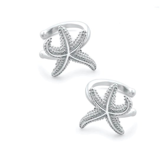 Ebb and Flow Earcuffs Starfish - 925 Sterling Silver - 2 ear cuffs starfish ebb and flow®