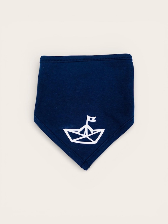Ebb and Flow Baby Scarf Paper Boat - Fair Trade & Organic - Baby Scarf Paperboat, nautical scarf for babies, ebbe und flut®
