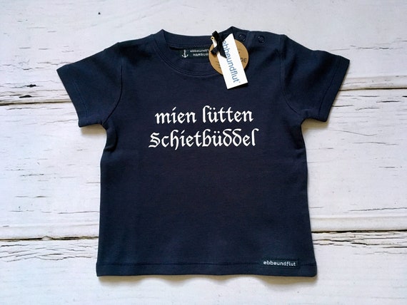 Maritime baby shirt "mien lütten Schietbüddel" - Fair Trade & Organic - Schietbüdel, Schietbüddel, Babygeschenk, ebbe und flut®