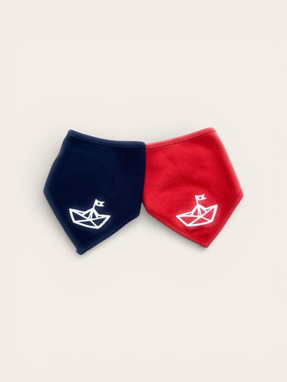 Ebb and Flow Baby Scarves "Paper Boats" Set, Paper Boats, ebbe und flut®