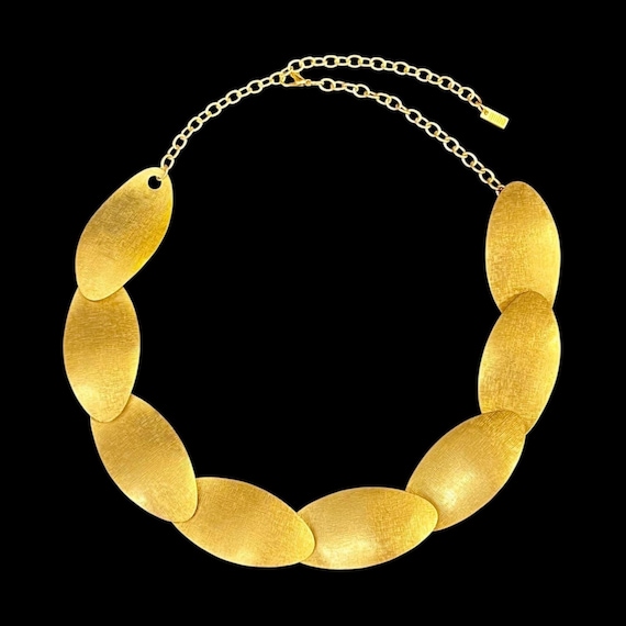 Ebbe und Flut Collier Welle 22 K matt vergoldet - Collier Ostsee Welle