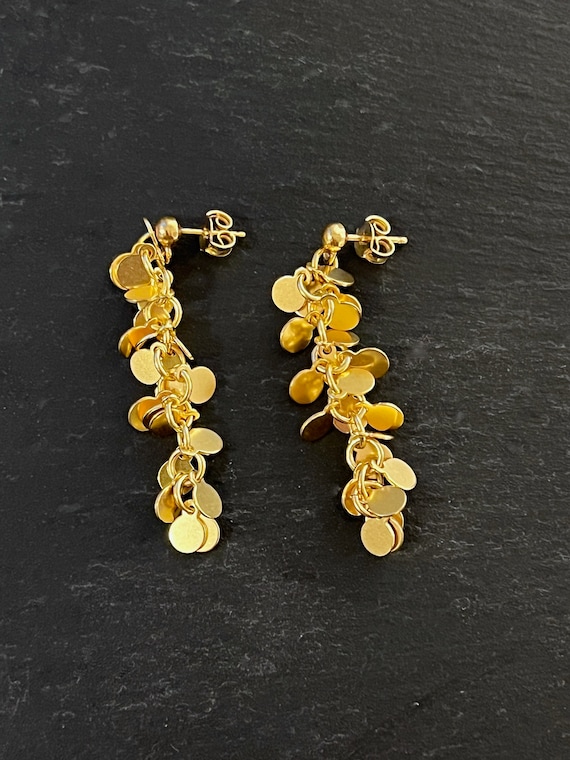 Ebb and Flow Baltic Sea Stud Earrings - 22 K gold plated