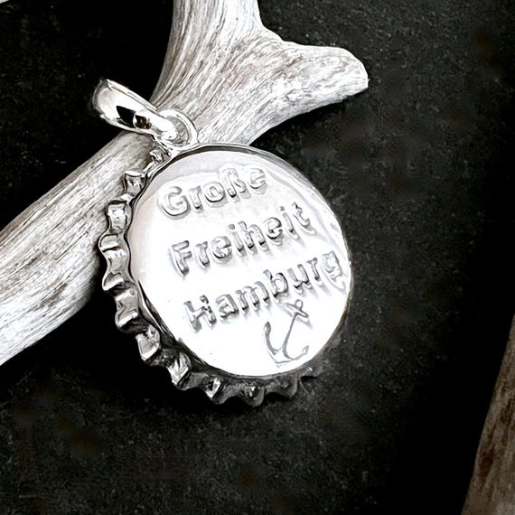 Ebb and Flow Hamburg Pendant Große Freiheit made of silver - Hamburg pendant made of 925 sterling silver