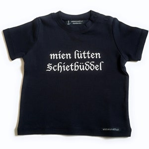 Ebbe und Flut Baby-Shirt mien lütten Schietbüddel, Schietbüdel, Schietbüddel, Maritimes Babygeschenk, ebbe und flut® Bild 2