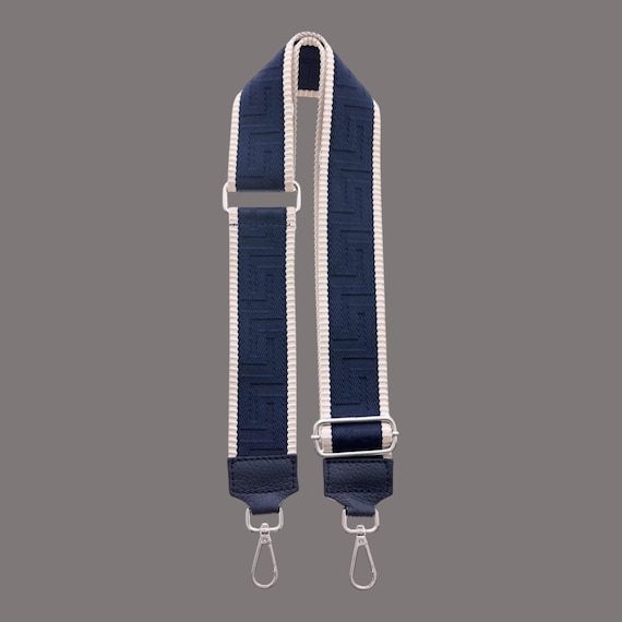 Ebbe und Flut bag strap Expedition 2.0 dark blue/cream - strap 50 mm shoulder strap anchor in blue/cream from ebbe und flut®