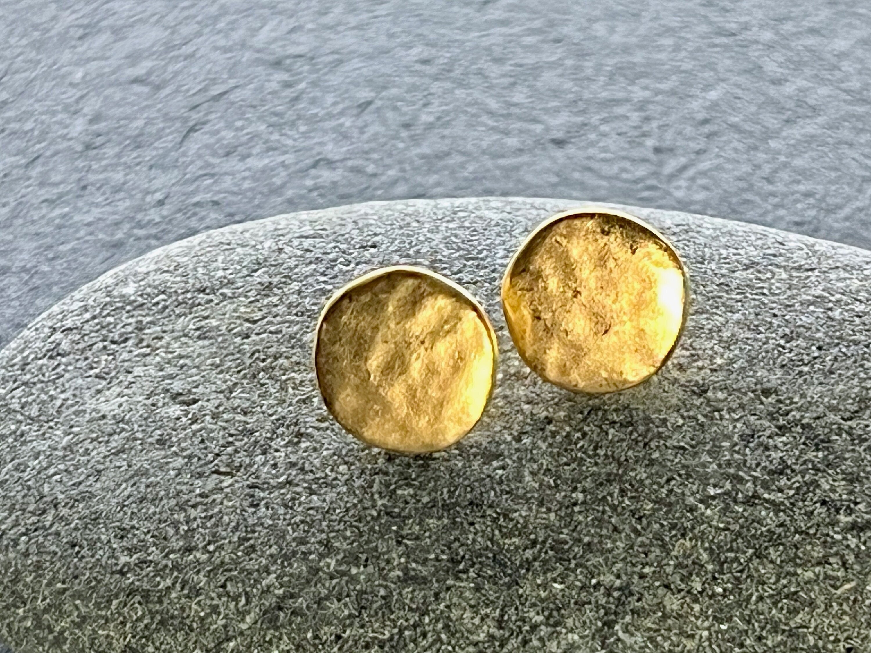 Silver / Baltic Gold Gems Earrings Honey, Cognac, Lemon, Green Gems /  Genuine Baltic Gold Gem Round Earrings on 925 Sterling Silver Earrings 