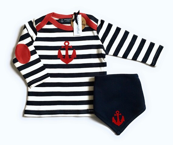 Babyset Anchor - Fair Trade & Organic - maritime baby set anchor ebb and flow®
