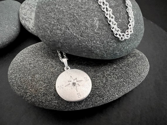 Ebb and flow necklace compass rose - maritime necklace with pendant compass rose stone cristal, wind rose, ebb and flow®