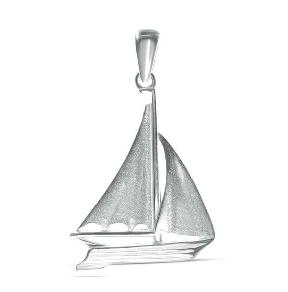 Ebb and flow pendant sailboat silver - pendant sailing ship made of 925 sterling silver