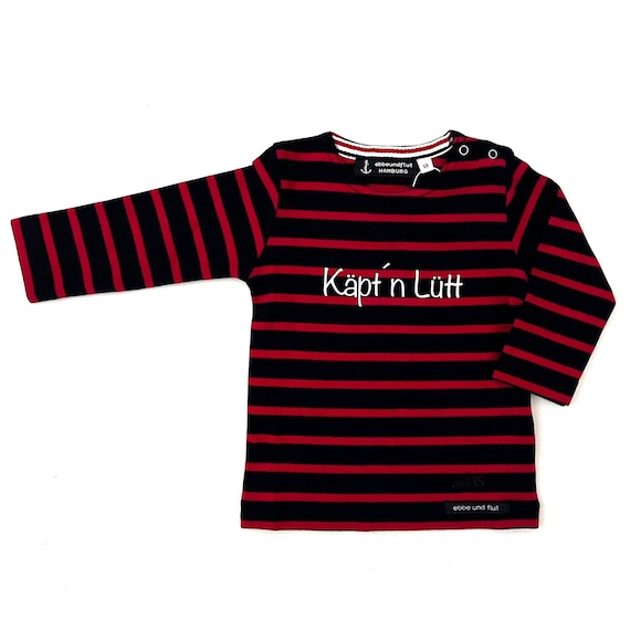 Ebb and Flow Baby Sweater Captain n Lütt - Breton Baby Shirt Baby, Baby Gift for Birth by ebbe und flut®