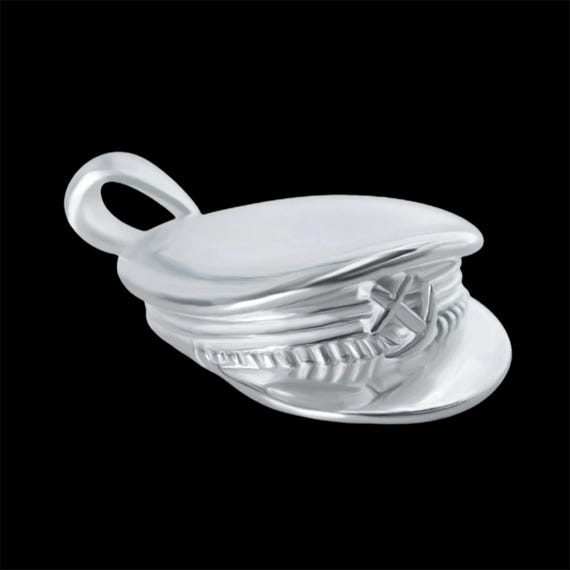 Ebb and Flow Pendant Captain's Hat Silver - Pendant Captain's Hat made of 925 Sterling Silver