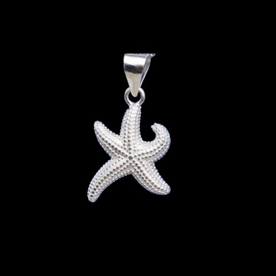 Ebb and Flow Pendant Small Starfish Silver - small starfish pendant made of 925 Sterling silver