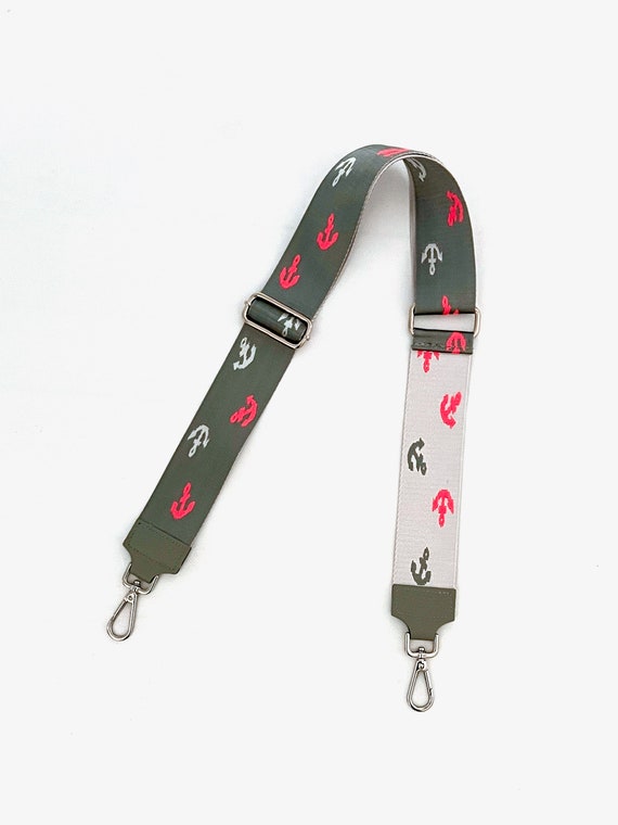 Ebbe und Flut pocket strap anchor - strap 50 mm shoulder strap anchor grey/neon pink from ebbe und flut®