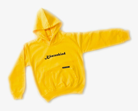 Coastal Child Hoodie Yellow 1/2 J, 3/4 J. 5/6 J. 7/8 J. Hoodie for Kids, Hoodie, Kids Hooded Sweater Coastal Child, Friesian Manor Yellow