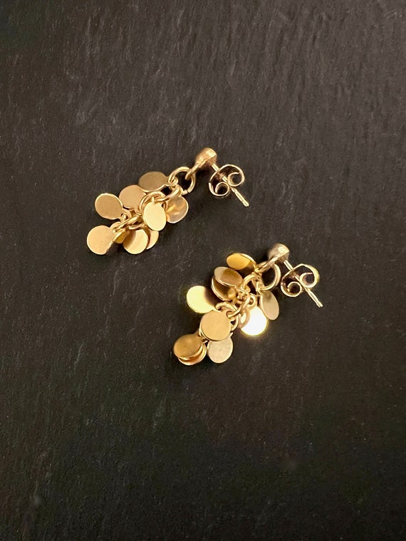 Ebb and Flow Baltic Sea Stud Earrings - gold plated - short