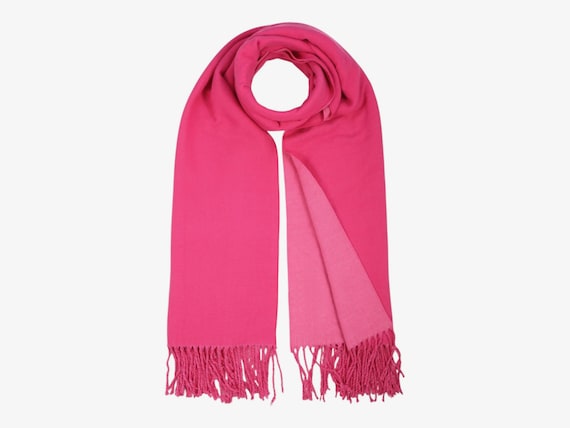 Ebb and Flow reversible scarf pink