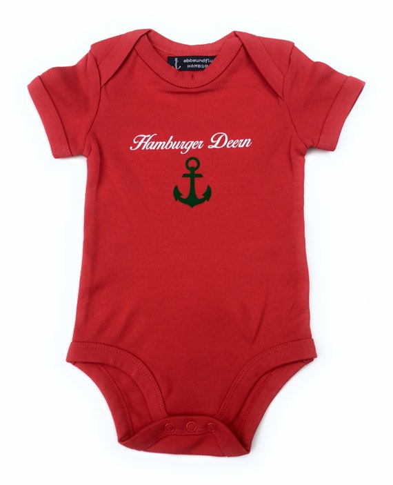 Ebbe und Flut baby bodysuit Hamburger Deern, maritime baby gift for a birth, Hamburg gift from ebbe und flut®