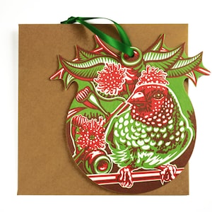 Star Finch Christmas Card