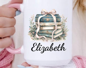 Custom Book Lover Gift Mug, Bookish Mugs, Custom Gifts for Women, Custom Mugs for Friends, Booktok Mug, Bookish Gifts, Reader Coffee Cup