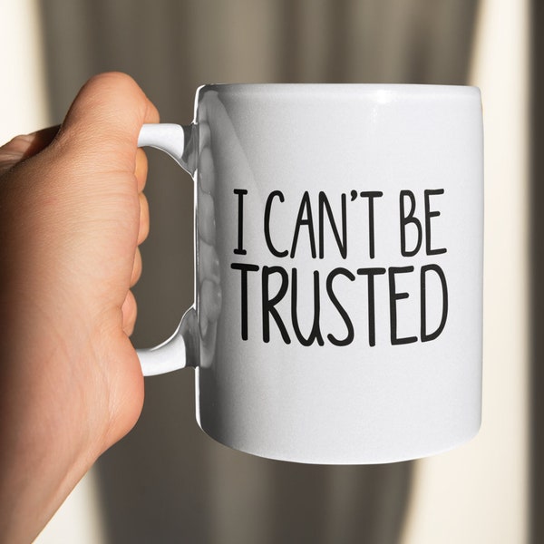 Cheating Ex Gifts, I Cant Be Trusted Mug, Unfaithful Partner Gift , Funny Cheating Husband Anniversary Gift, Gifts for Cheaters, Liar Lying