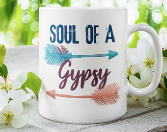 11OZ/15OZ ceramic coffee mugs Best funny and inspirational gift WILD HEART GYPSY SOUL Mug