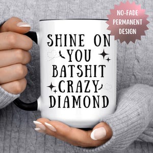 Shine On You Batshit Crazy Diamond Mug
