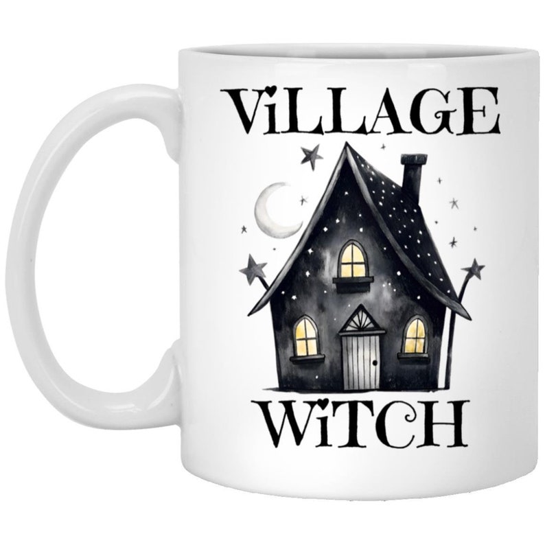 Village Witch Mug, Spooky Coffee Cups, Witch Mugs, Witchy Gift Idea, Local Witches 11oz White Mug