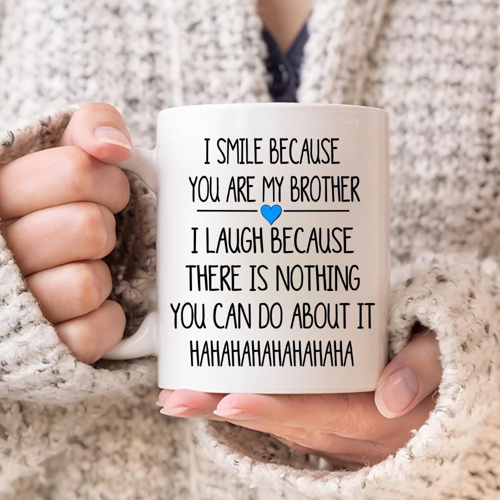 Tasse Rétro émail 'You're My Favourite Brother' – Cadeau Drôle Pour Camping