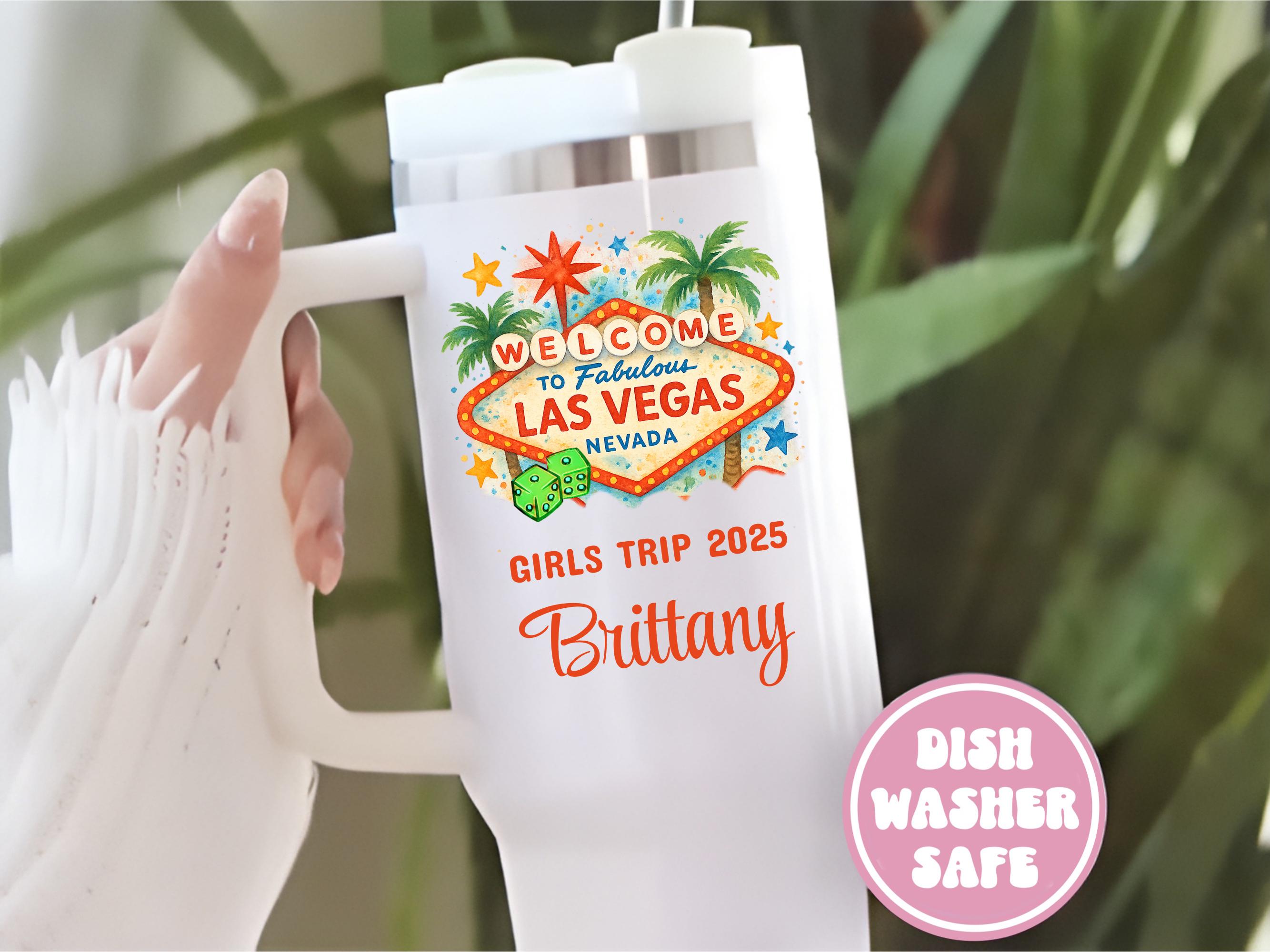 Las Vegas Girls Trip 40oz Tumbler, Girls Trip Vegas Cups, Custom