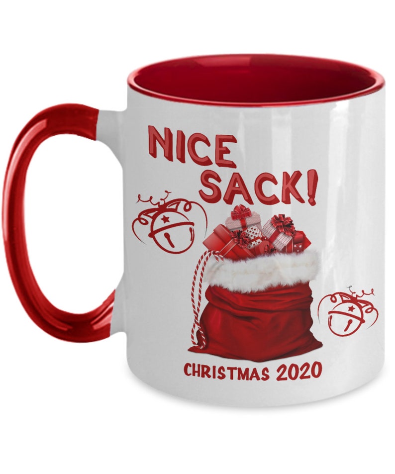 Funny Christmas Mug for Him Nice Sack Christmas 2020 Mug | Etsy