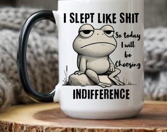 Funny Frog Mug, Humor Mug, Funny Coffee Mug, Frog Meme Mug, Coffee Cup Funny, Sarcastic Gifts, Sarcastic Frog, Funny Animal Mug, Office Mug