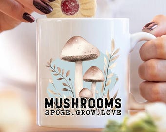Mushroom Grower Mug, Mushroom Farmer Gifts, Mushroom Farming, Fungus Cultivator, Fungiculture Coffee Cup Gift Idea