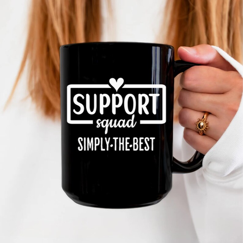 Support Squad Mug, Customer Support Gifts, School Support Staff, Support Group Gift, Support Crew Mugs, Support Teacher Coffee Cup Gift Idea