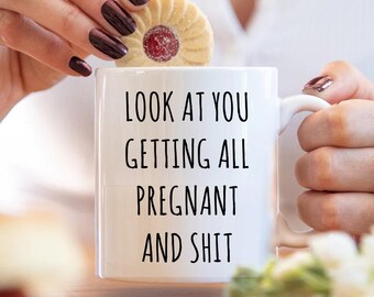 Funny Pregnancy Congratulations Mug: New Mom-to-Be Gift