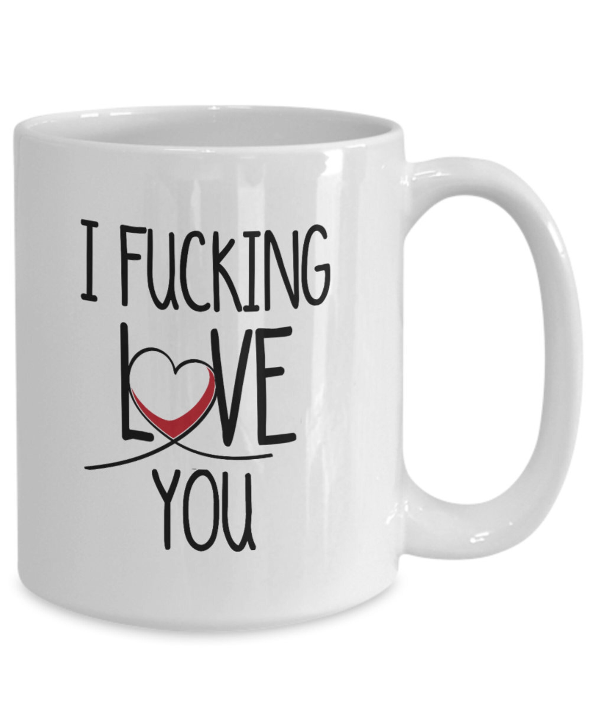 Discover Fucking Love You Mug, Funny Boyfriend Gift Mug