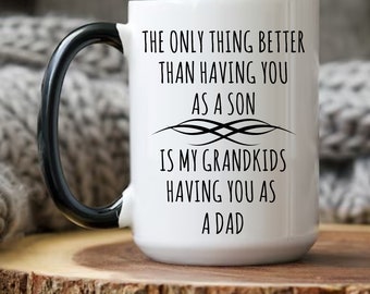Mug cadeau pour fils, cadeau sentimental, fête des pères