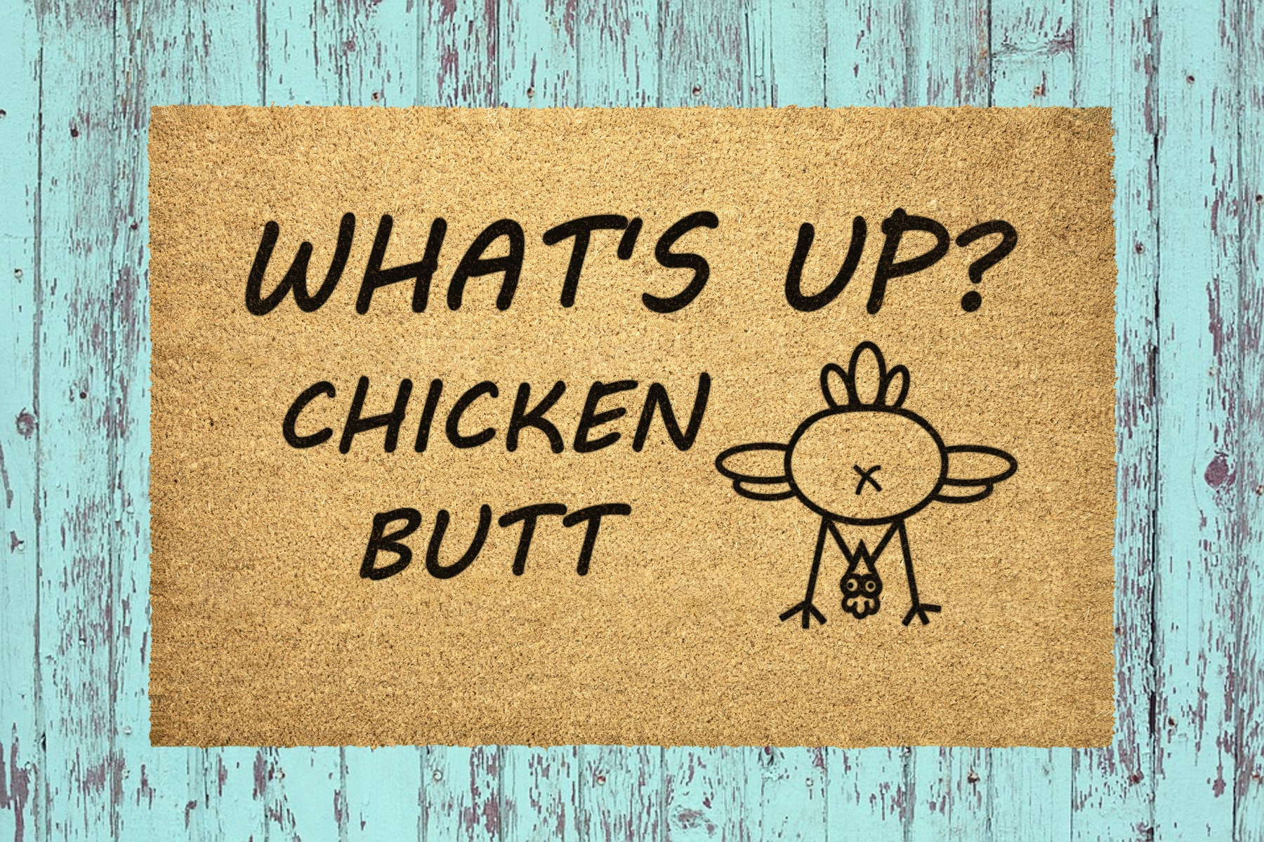 Funny Doormat What's up Chicken Butt Outdoor Mat Doormat - Etsy New Zealand Funny Doormat What's up Chicken Butt Outdoor Mat Doormat - Etsy New Zealand