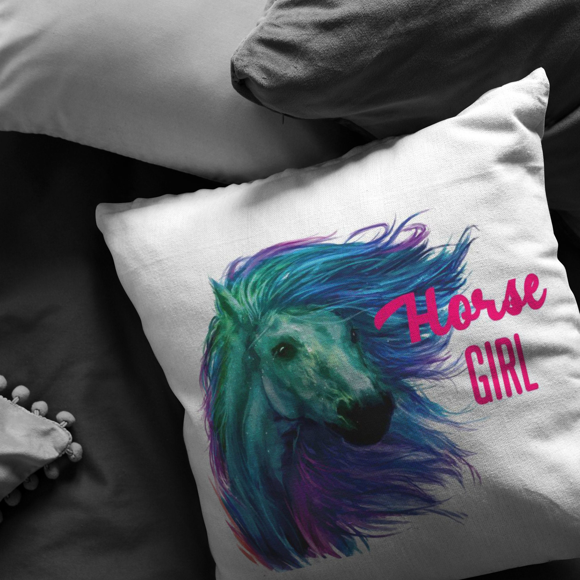 Horse Pillow Horse Gifts for Little Girls Horse Room Decor Etsy