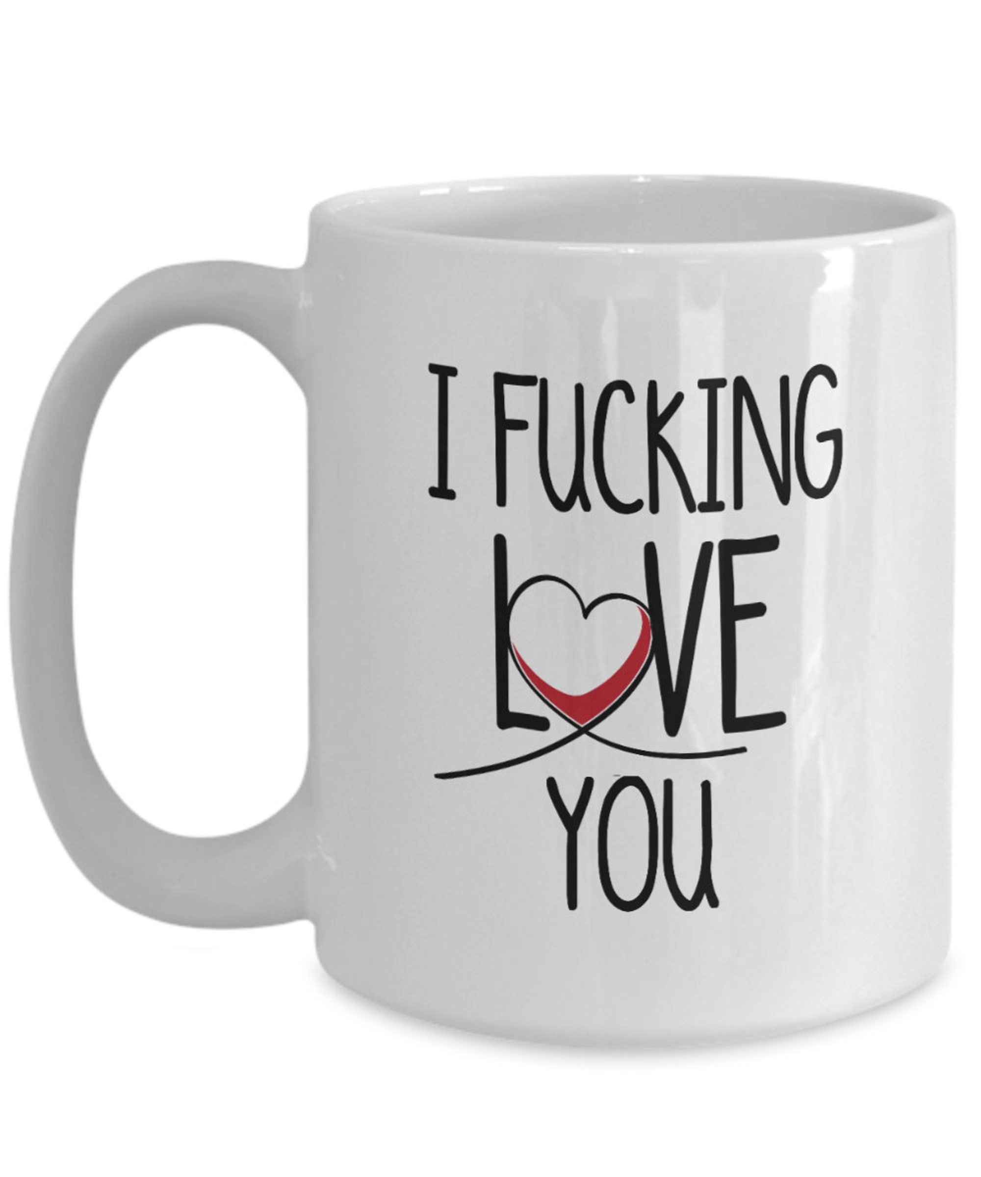 Discover Fucking Love You Mug, Funny Boyfriend Gift Mug