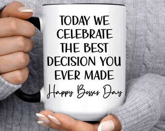 Mug drôle Happy Bosses Day, Mug cadeau pour patron