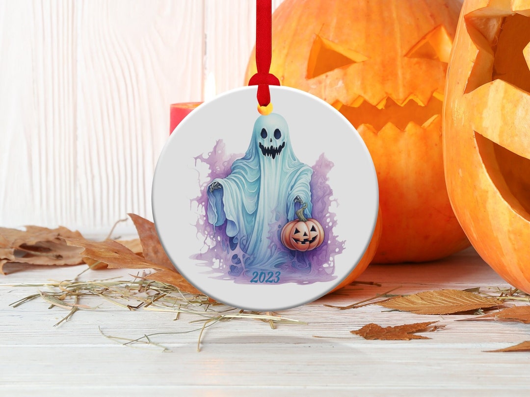 Pastel Ghost Ornament Halloween Decoration Holiday Gift Etsy
