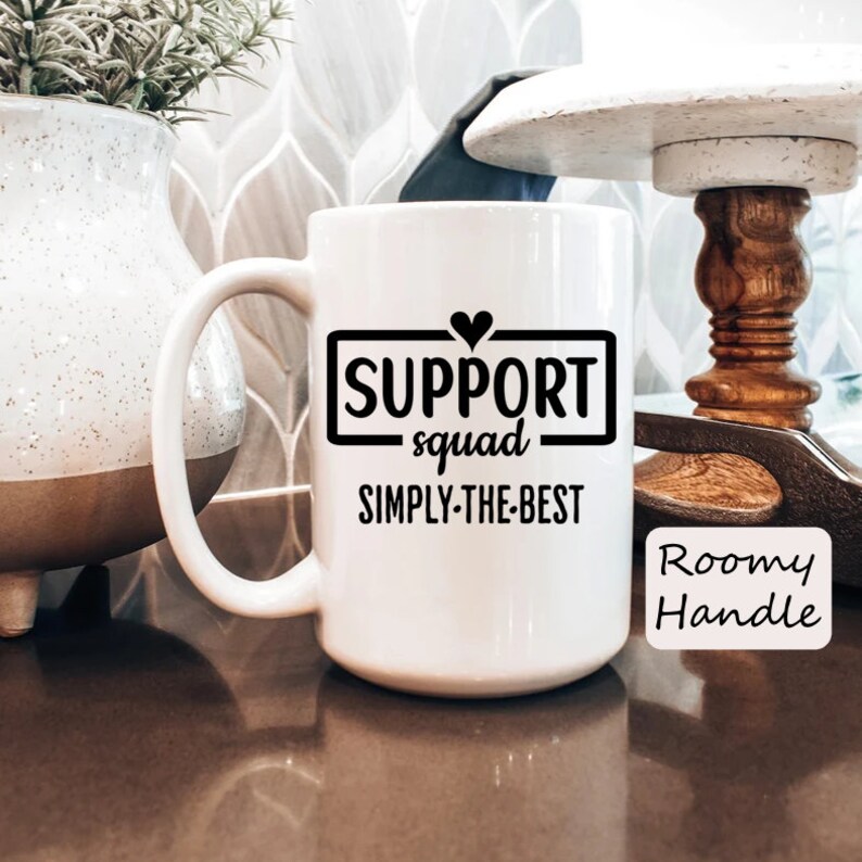 Support Squad Mug, Customer Support Gifts, School Support Staff, Support Group Gift, Support Crew Mugs, Support Teacher Coffee Cup Gift Idea