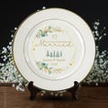 Custom First Christmas Married Gift, Personalized New Marriage Gift, Newlywed Porcelain Plate