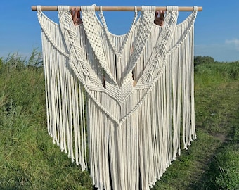 Large macrame wall hanging, tapestry wall hanging, boho wall hanging decor, macrame wall decor, macrame wall art, woven wall hanging