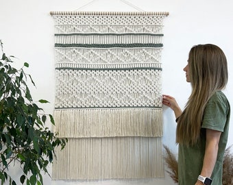 Woven wall hanging, wall tapestry, macrame wall hanging, boho wall decor, macrame decor, bohemian woven wall art, macrame backdrop, wall art