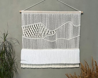 Macrame wall hanging, woven wall hanging, wall tapestry, boho wall decor, macrame decor, bohemian woven wall art, macrame backdrop, wall art
