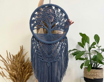 Dremisland Macramè Appeso a Parete Fatto a Mano Grande Boho Tessuto
